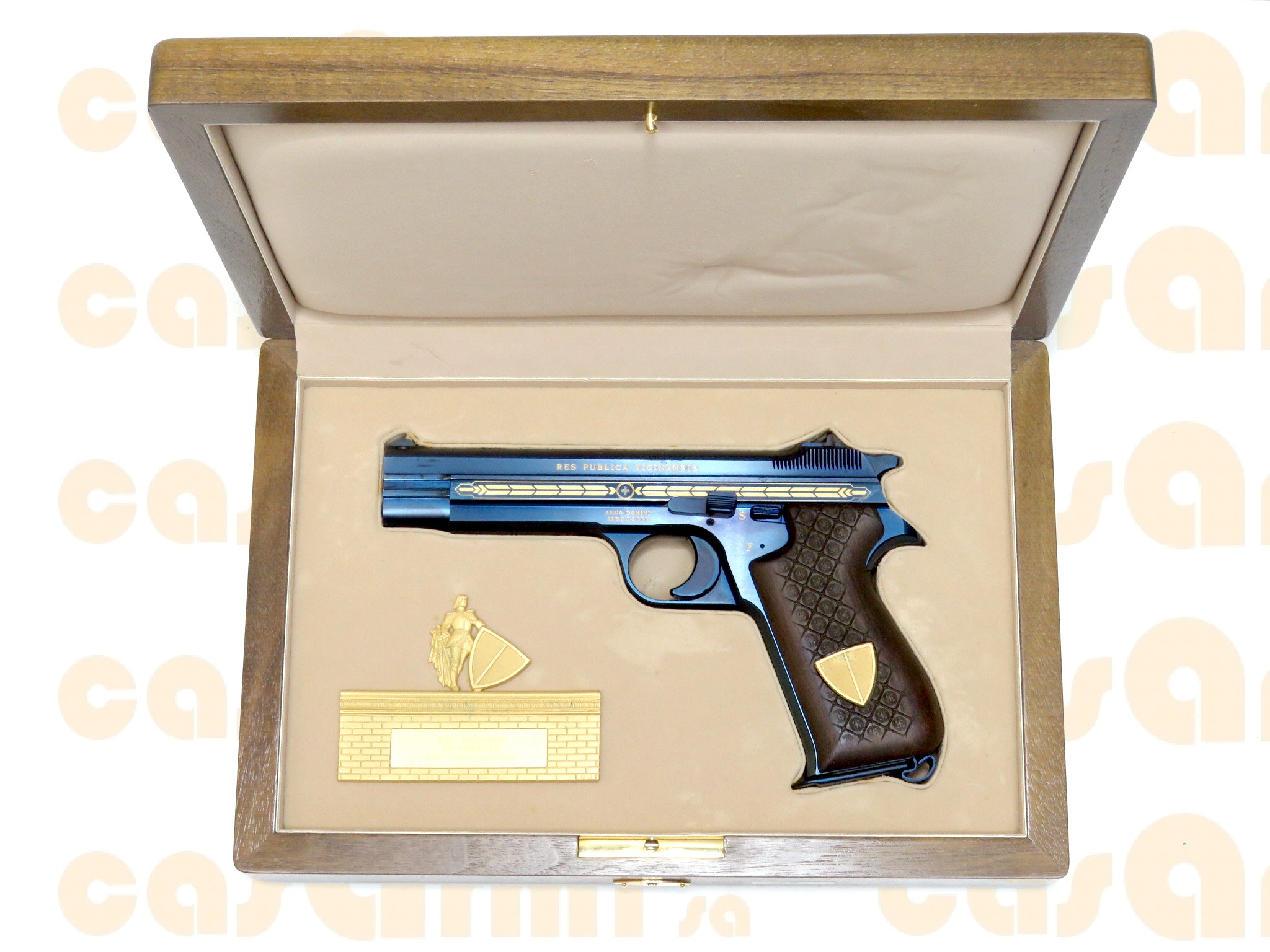 SIG mod. 210 Cantoni CH, commemorativa Cantone Ticino, con cofanetto originale 9 Para